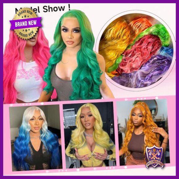 30 Inch Human Hair Lace Front Wig 250 Density Body Wave Pre Plucked main image 6